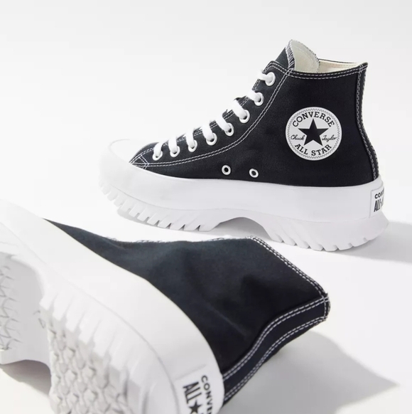 Converse Chuck Taylor All Star Lugged 2.0 Platform Sneaker  Converse CTAS Lugged 2.0 Hi Black White Platform Sneaker